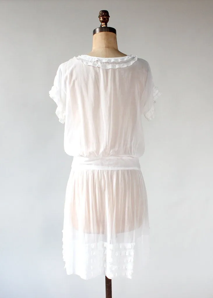 Vintage 1920s School Girl Lawn Dress