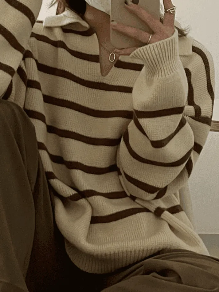 Vintage Striped Pullover Sweater