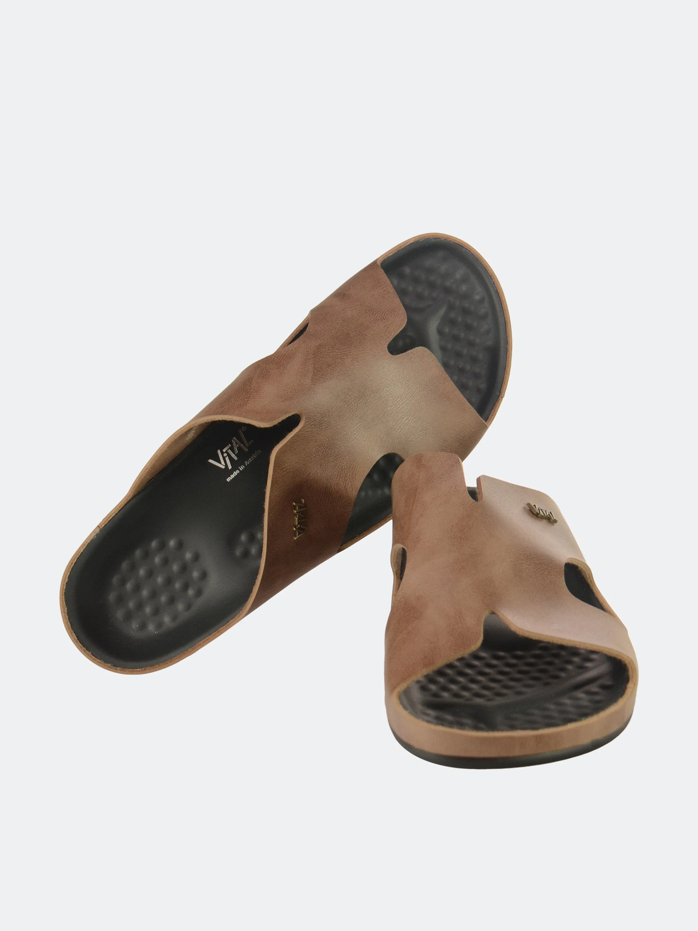 Vital Men's Slip On Leather Sandals