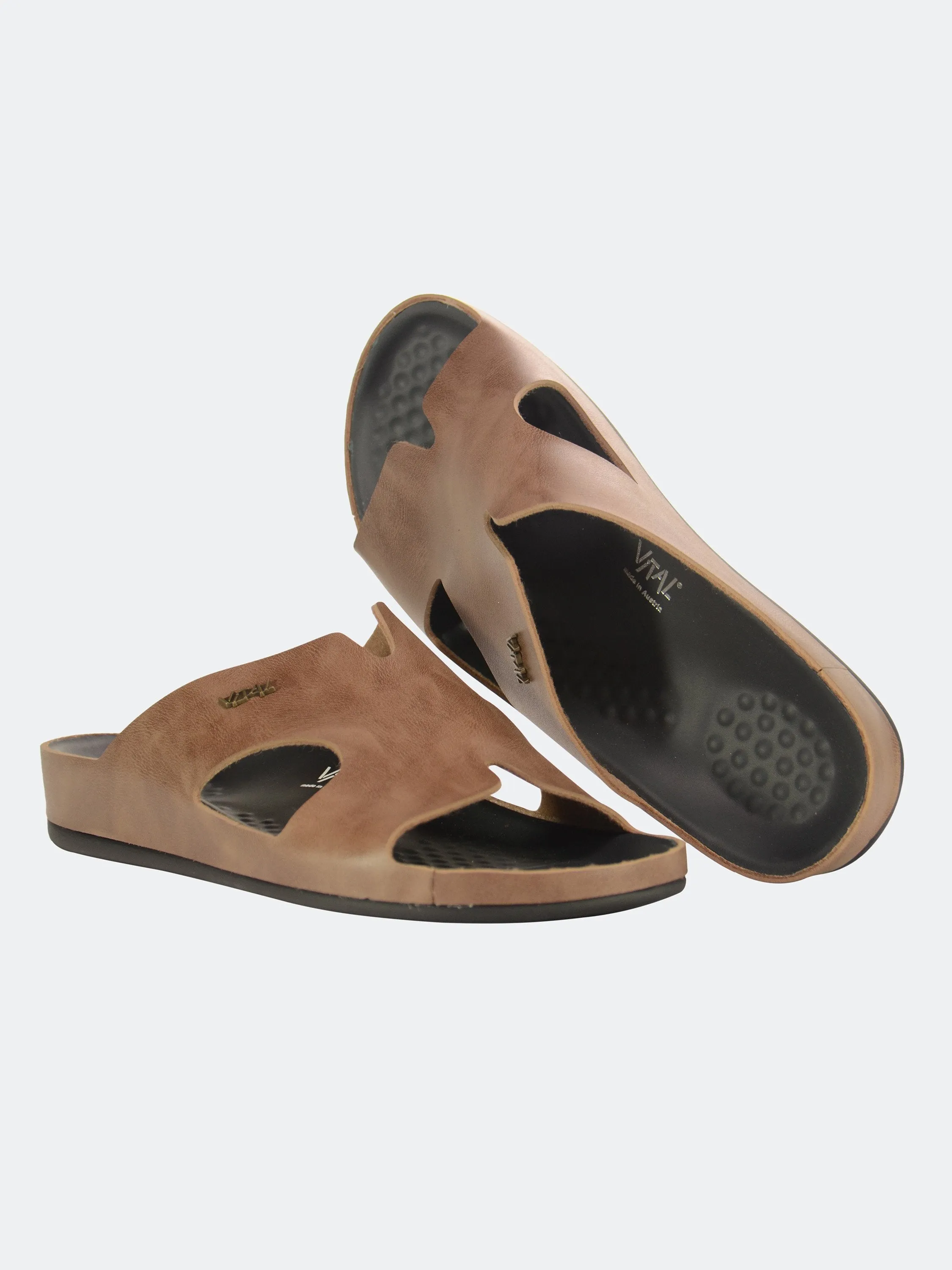 Vital Men's Slip On Leather Sandals