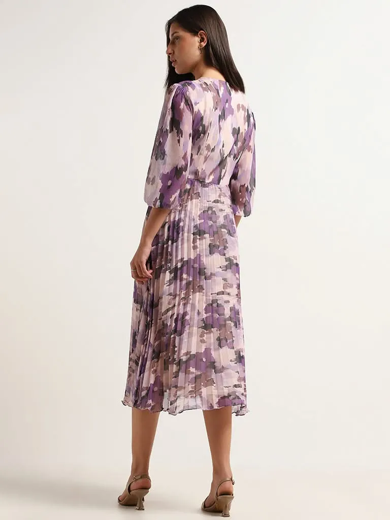 Wardrobe Multicolor Printed A-Line Dress