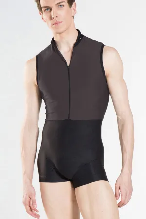 Wear Moi Men's Capri Sleeveless Zip Unitard