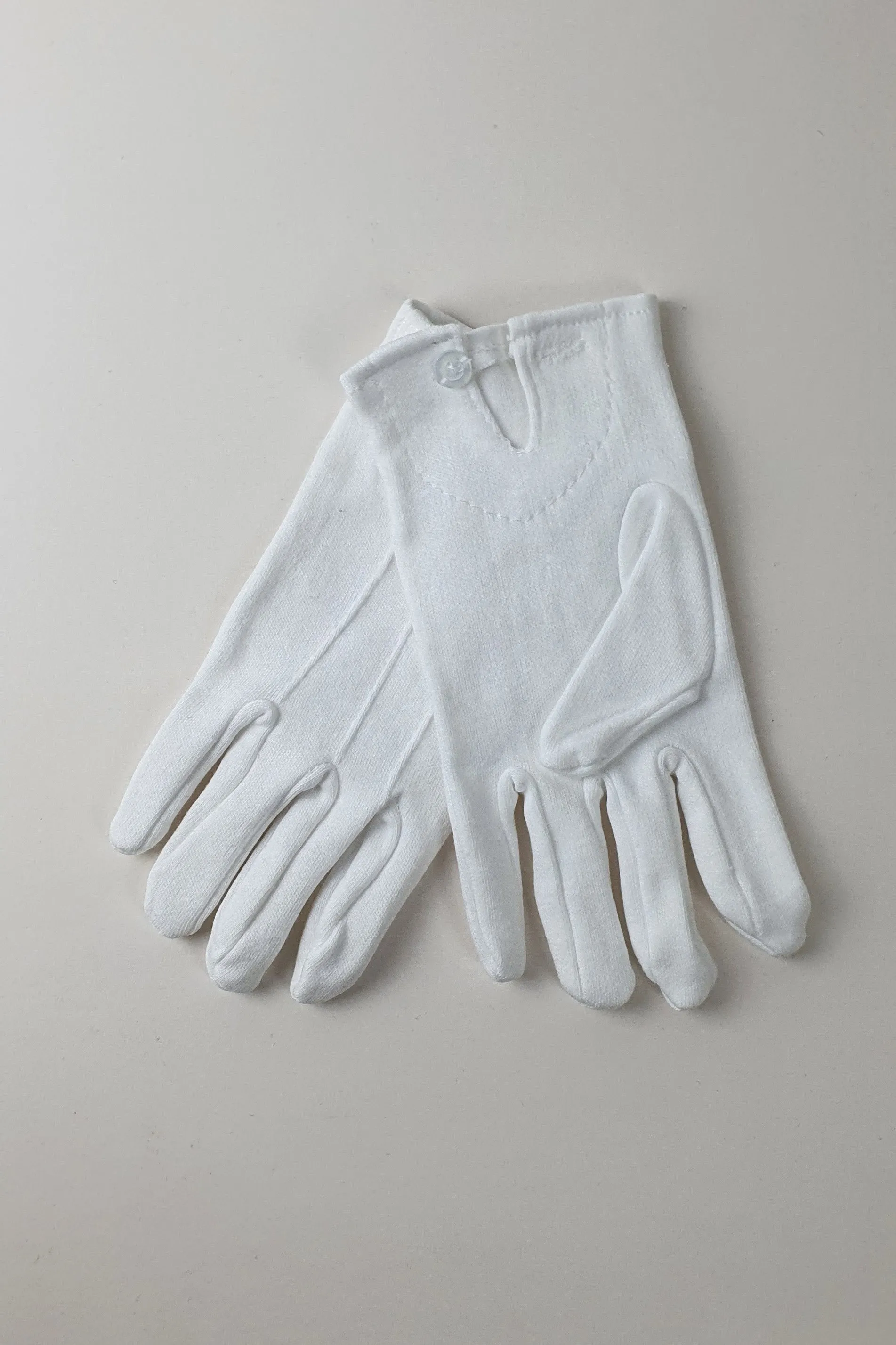 White cotton gloves