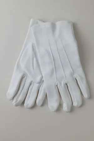 White cotton gloves