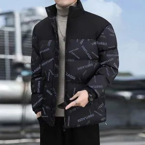 Winter Down Cotton-padded Coat Printing