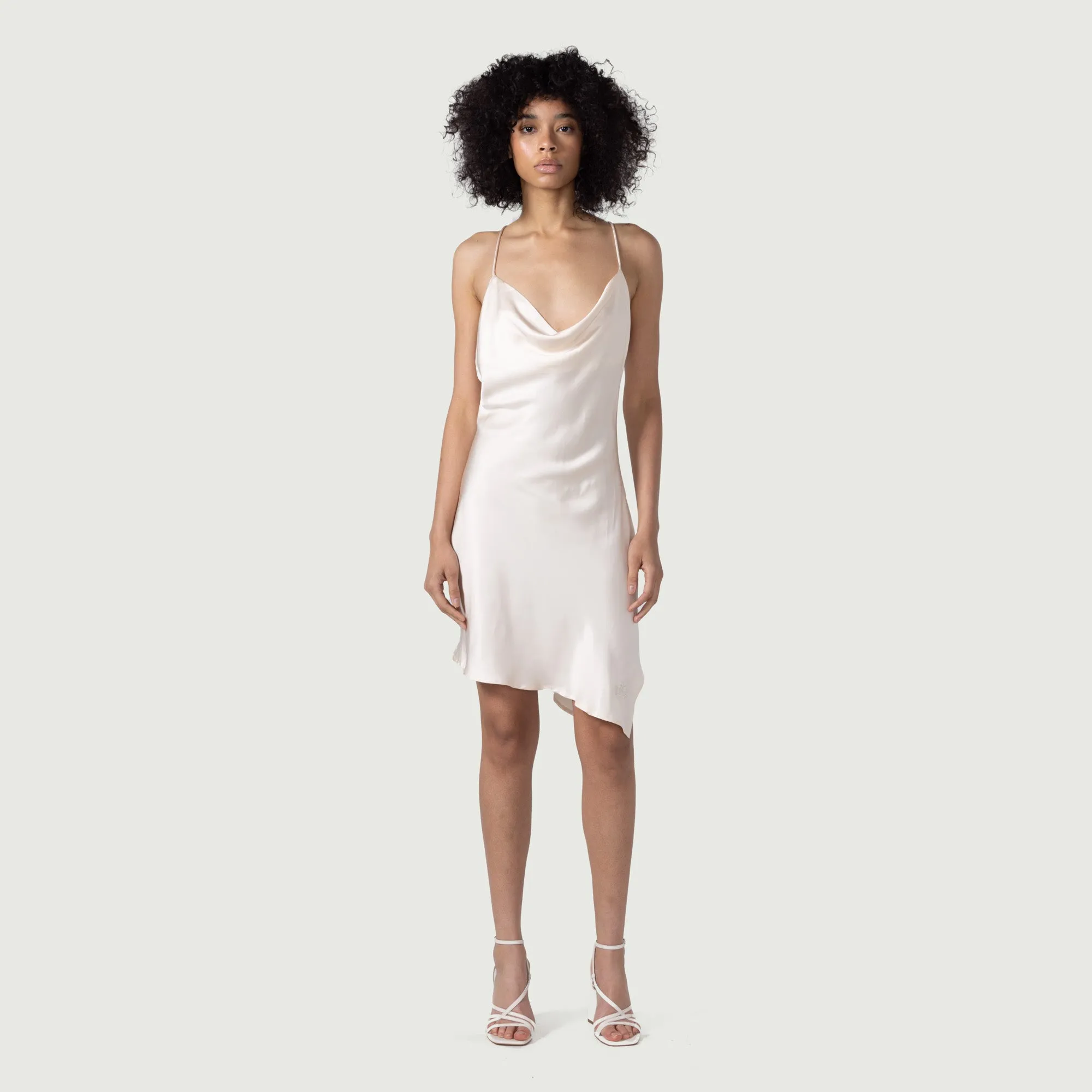 Womens Slip Dress - Bone