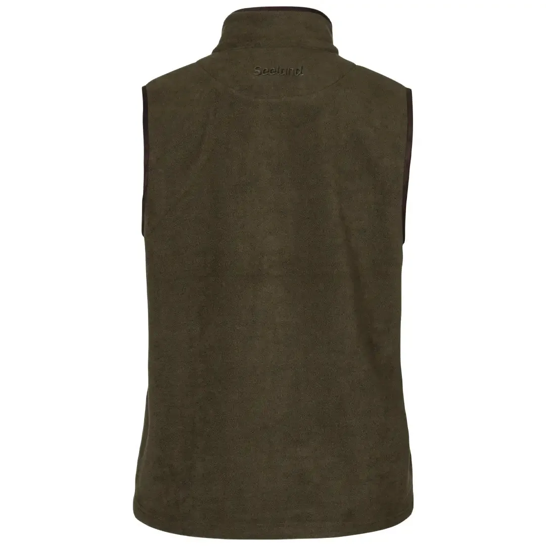 Woodcock Earl Fleece Waistcoat - Pine Green Melange by Seeland